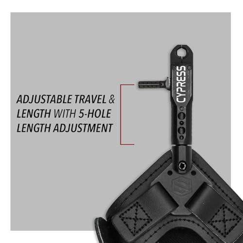 Archery Release Buckle Strap - Caliper Style Double Jaw Adjustable