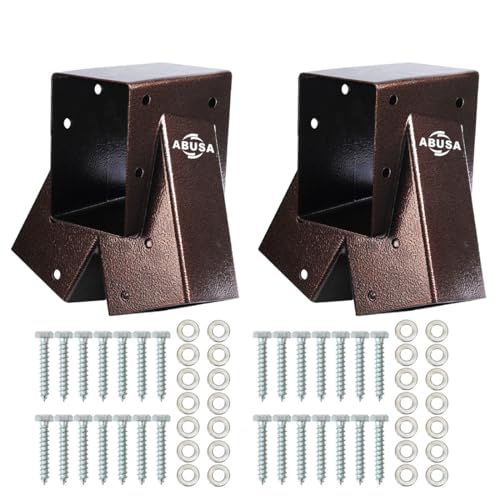 ABUSA Heavy Duty Bronze Swing Set Brackets with All Accessories for Playground Equipment