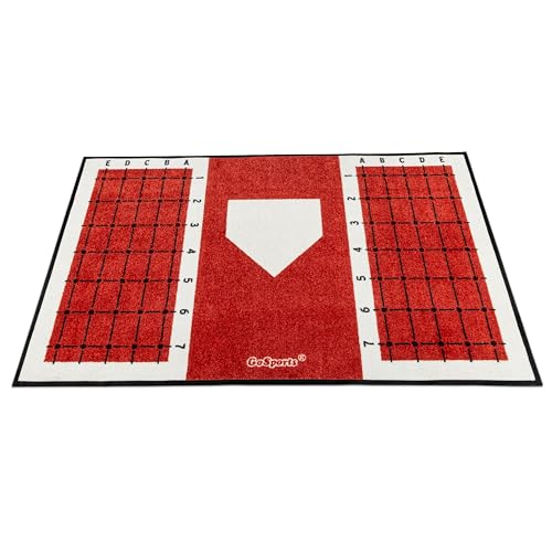 Baseball & Softball Hitting Mat with Alignment Guide - 6x4 ft Training Aid