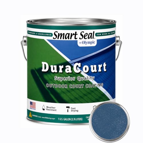 Duracourt Blue Outdoor Court Coating - 1 Gallon for Asphalt & Concrete - Variation: Blue / 128 Fl Oz