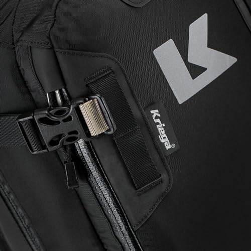 Kriega R20 Backpack - Black, 20L Hydration & Commute Pack with Reflective Safety