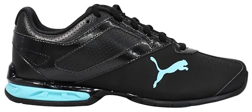 PUMA Women's Tazon 6 Sneakers - Size 8.5, Black & Aqua Lifestyle Shoes