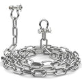 CORDUN Marine Grade Stainless Steel Anchor Chain Kit 3/16"-5/16" with 2 Shackles for Boats
