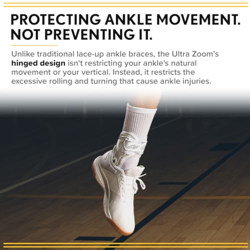 Ultra Zoom Hinged Sports Ankle Brace White Small/Medium - Recovery & Prevention