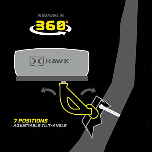 Hawk Sport Hunting Tree Seat with 360° Swivel & Memory Foam Cushion - Black