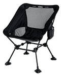 Ultralight Folding Beach Chair with Anti-Sinking Feet - Black 2-Pack