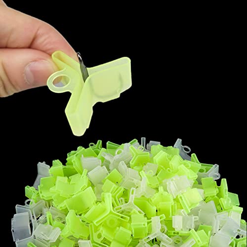 Yellow 50PCS Fishing Treble Hook Covers Protector Bonnets for Hooks - 5 Sizes