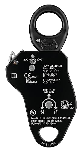 Petzl PRO Traxion Progress Capture Pulley with Swivel - Heavy Duty Climbing Gear