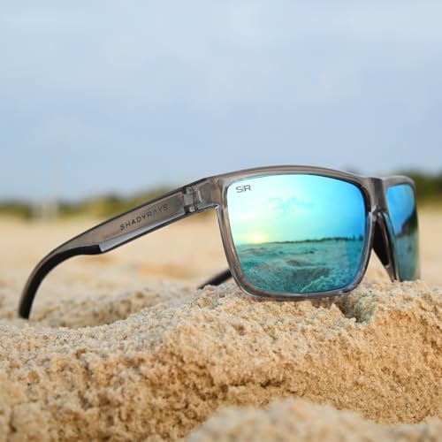 Shady Rays Cayman Men's Lightweight Polarized Sunglasses Ocean Smoke - Standard Fit