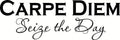 Motivational Office Wall Decals - Carpe Diem 6 x 22 Vinyl Quote Sticker - Inspirational Home Decor