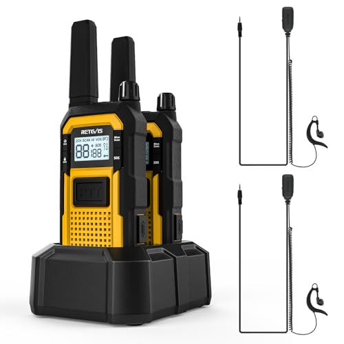 Retevis RB48 Waterproof Walkie Talkies with G-Type Earpiece for Adults