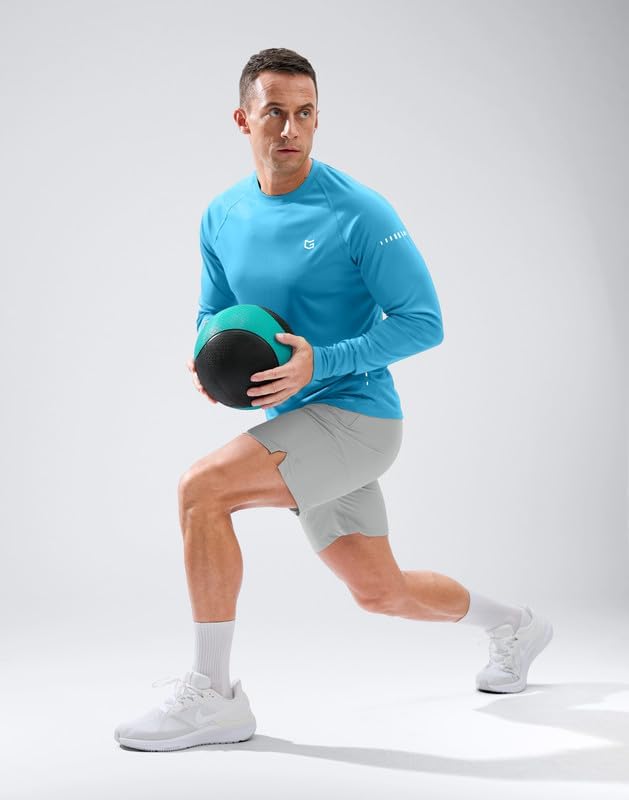 Skiennix Men's Sun Protection Long Sleeve Shirt - UPF 50+ UV Blocker for Outdoor Activities