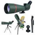 25-75x80 HD Spotting Scope with BAK4 Prism Waterproof Phone Adapter & Carrying Bag