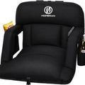 HOPERAN 23-Inch Deep Black Stadium Bleacher Seat, Extra Thick 4.3" Cushion, Adjustable Back Support