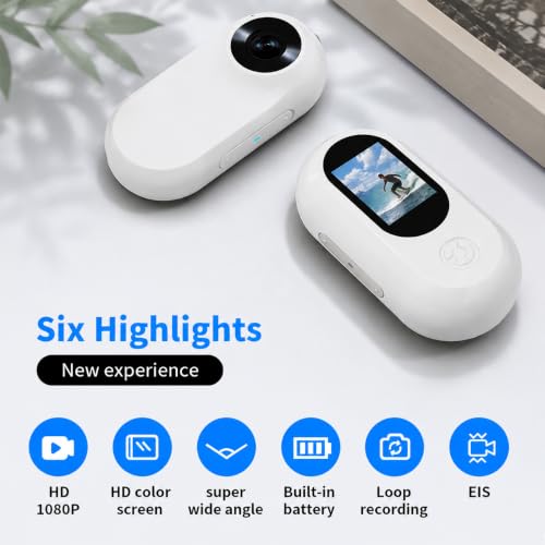 Mini HD 1080P Pet Collar Camera with Video Recording, Wide-Angle Lens, 170° Field of View