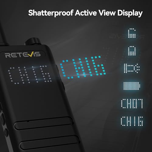 Retevis B3H Walkie Talkies with Earpiece and Hidden Display - Compact 2-Way Radio RT22 V3.0