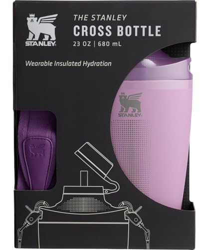 STANLEY Cross Bottle 23 oz Lilac - Insulated Leakproof Sports Water Bottle