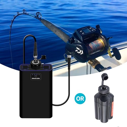 Electric Fishing Reel Battery Power Cable 1.5FT 2-Pin Durable Power Cord