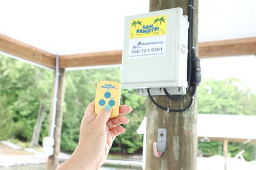 Wireless Boat Lift Remote Control 3-Button Transmitter for Gem Systems