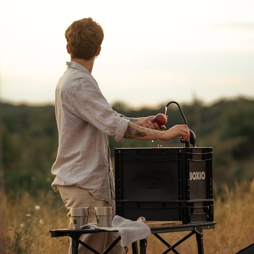 BOXIO Portable Sink - Compact Mobile Outdoor & Indoor Wash Station - Wash Variation