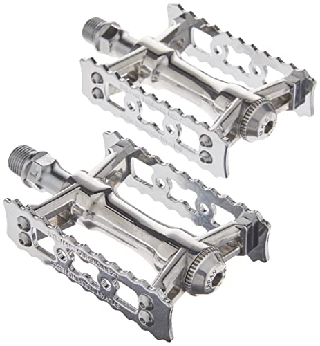 MKS Silvan Touring Next Pedal Set - Left & Right, Silver, Regular Fit