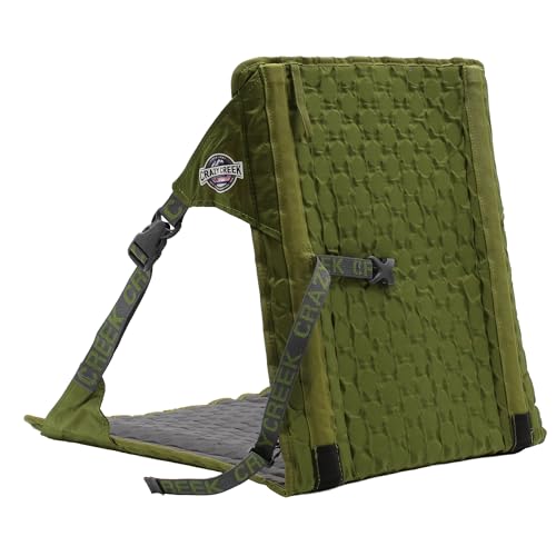 Outdoor Camping Chair with Adjustable Straps Water-Resistant Compact Seat - Olive/Slate / Original