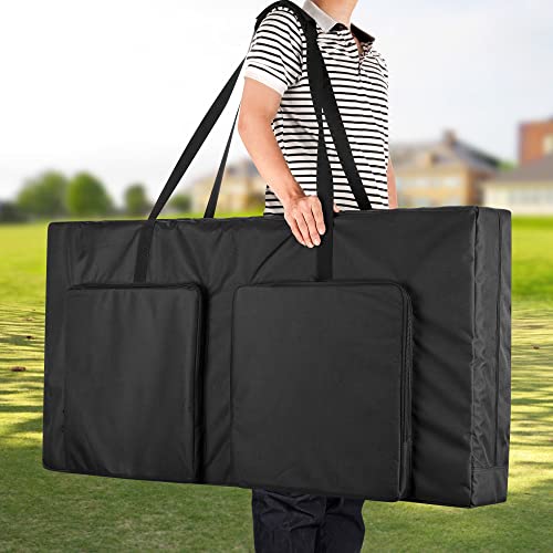 DSLEAF 4x2 Cornhole Carrying Case with Pockets & Padded Shoulder Strap