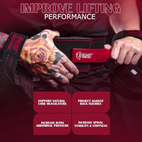 Brown Medium Lever Weight Lifting Belt for Powerlifting Support - Beast Power Gear