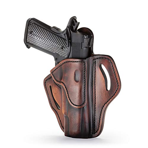 Vintage 1911 Leather Holster for 4 and 5 Inch Barrels - Concealed Carry