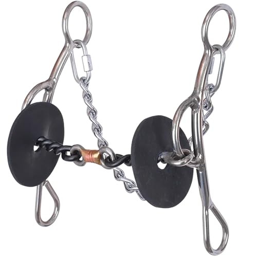 Reinsman Josey-Mitchell Short Reverse Gag Bit for Large Horses - Copper & Sweet Iron