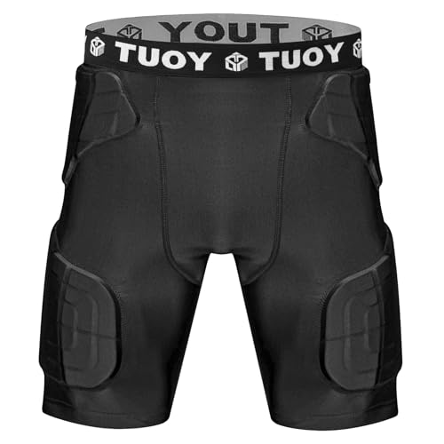 Men's X-Large Padded Football Girdle with 5 Integrated Pads - Hip, Thigh & Tailbone Protector