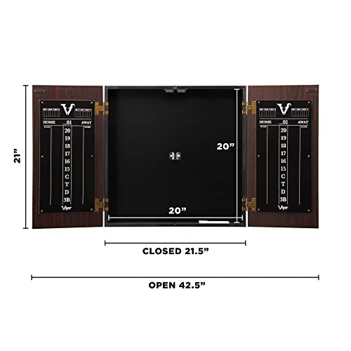 Viper by GLD Stadium Dart Cabinet Set with Shot King Bristle Dartboard - Standard Edition