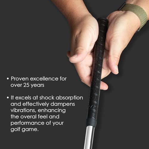 Winn Excel Oversize Black Golf Grip Set of 9 - Durable Replacement Accessory
