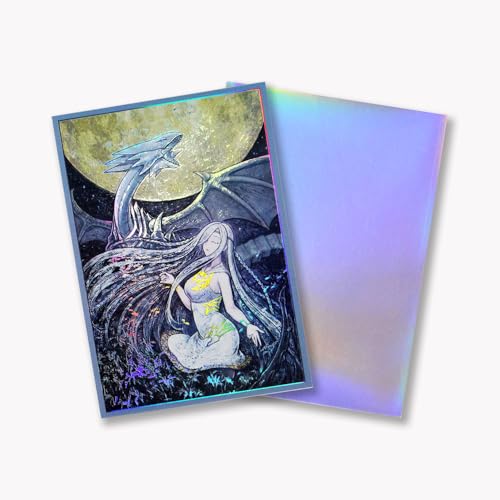Holographic Card Sleeves 50ct 63x90mm for Yu-Gi-Oh Japanese Art Anime Trading Cards Art08