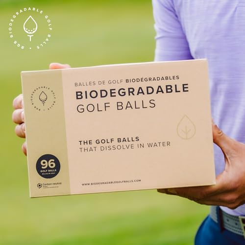Biodegradable Water Dissolvable Golf Balls Eco Friendly 96 Pack - Outdoor Practice