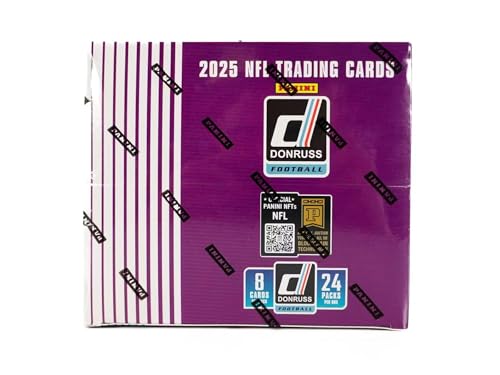 Donruss 2025 Football Card Box - 24-Pack Retail Collectible Set