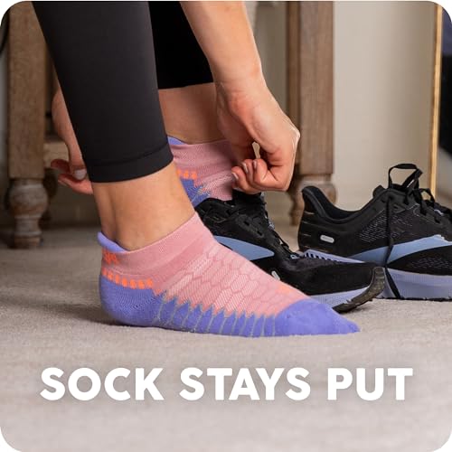 Balega Silver Compression No Show Athletic Running Socks - Medium / Lavender