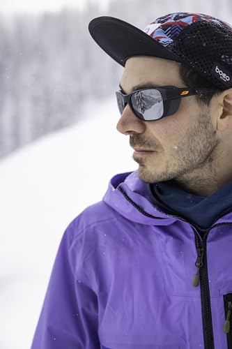 Julbo Camino Glacier Sunglasses Black Frame Brown Mirror Lens 58mm UV Protection for Hiking Skiing