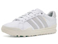 adidas Men's Retrocross Gripmore Golf Shoes 10 / Ftwr White/Dash Grey/Court Green - Spikeless, Full-Grain Leather