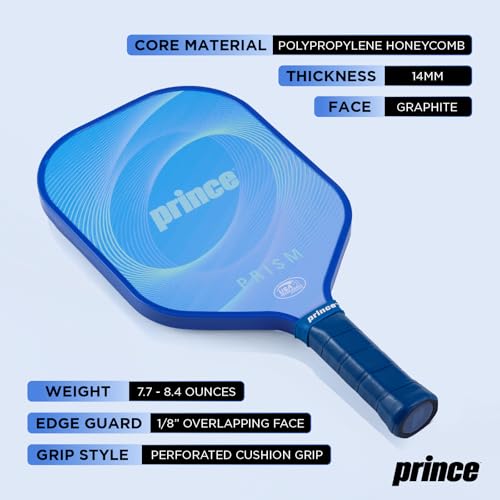 Prince Complete Pickleball Set for 6 Players - Graphite Paddles & Precision Balls - Ideal for All Skill Levels - Variation: Graphite Paddles