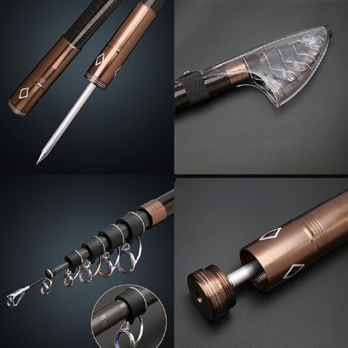 Telescopic Fishing Rod 7Ft 9Ft 12Ft 15Ft Carbon Portable Spinning Baitcasting