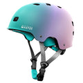 OutdoorMaster Skateboard Bike Helmet for Adults, Youth & Kids - Fuschia Teal Medium