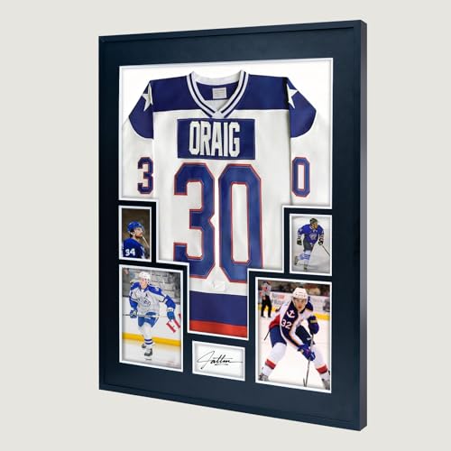 Large Sport Jersey Shadow Box Frame with UV Protection & Photo Slots - Aluminum