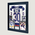 Large Sport Jersey Shadow Box Frame with UV Protection & Photo Slots - Aluminum