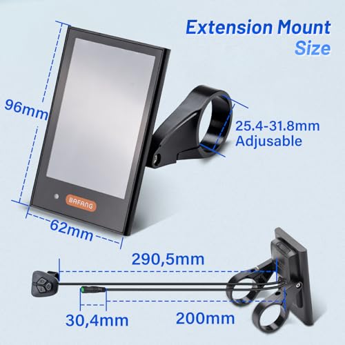 BAFANG 5 Pin Ebike Display DPC18 for BBS01B BBS02B BBSHD Mid Drive