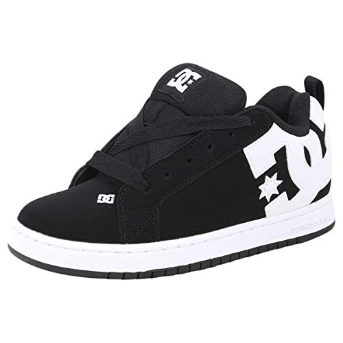 DC Men's Court Graffik Shoe, Black, 7 D D US