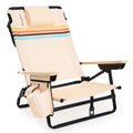 GoSports Outdoors WOVN Drifter Premium Reclining Beach Chair - Foldable, Adjustable, Backpack Strap