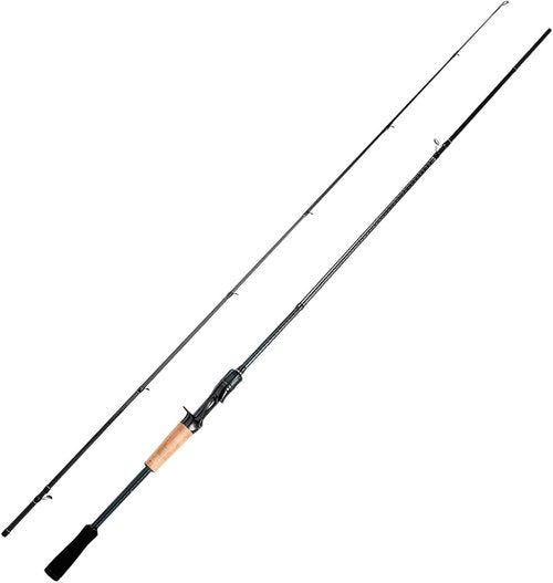 HANDING Magic L Bass Fishing Rod - 2-Piece Versatile Spinning & Casting Rod with Fuji Guide Rings, 30T Carbon Fiber