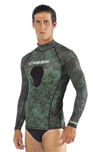 Large Cressi Camouflage Rash Guard for Scuba Diving & Spearfishing - Hunter Equipment