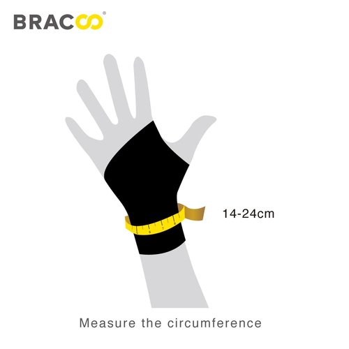 Bracoo 2 Pack Wrist Brace Compression Wraps – Adjustable Support for Carpal Tunnel, Tendonitis, Arthritis, Pain Relief – Sports Wristbands for Fitness & Weightlifting – Fits Left & Right Hands – WS10